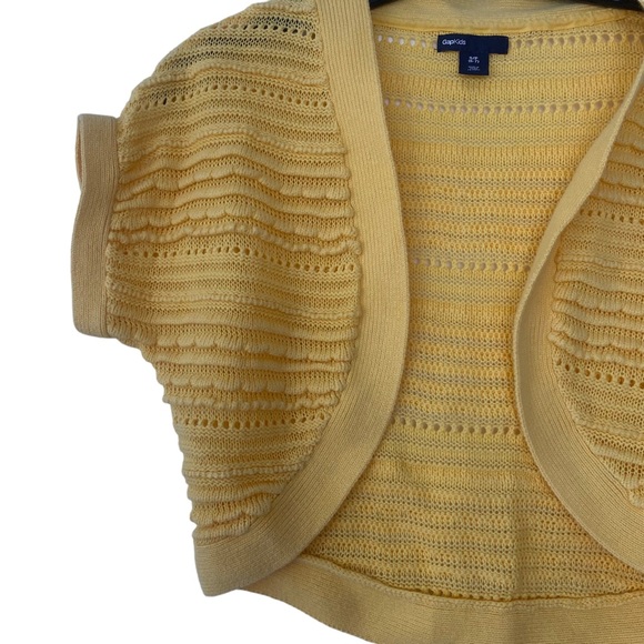 GAP Yellow Bolero Crochet Top - Girls Size 6-7 Years Old - Picture 2 of 4